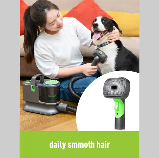 Daski Vkiskli Pet Grooming Kit with Vacuum – Dog & Cat Clippers, Low Noise, All-in-One