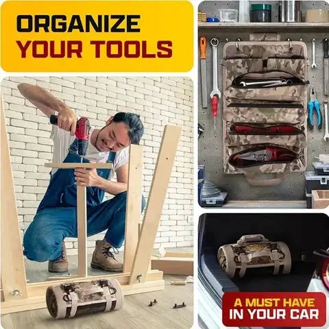 Tool Roll Bag Organizer