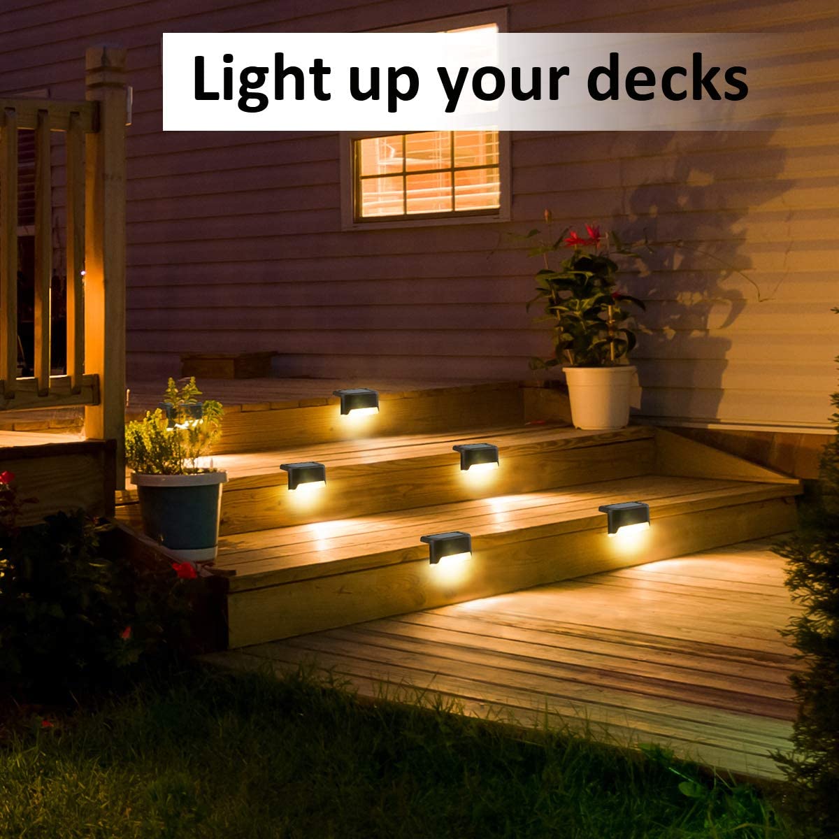 Waterproof Solar Deck  Step Lights